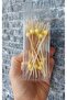 Bamboo Yellow White Spiral Bead Toothpick • New Year • Presentation and Party Decoration Set • Cocktail • Birthday - 3