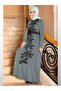 Winter, Dress, delicate Embroidery, Leather Belt, Felt Fabric, Chic - 2