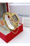 Steel Chain Cord Women's Wristwatch 3 Atm Water Resistant 2 Years Warranty + Bracelet Gift - 5