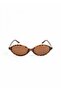 Oblamow Ellipse Unisex Brown Sunglasses with Leopard Frame - 4