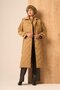 Women's Quilted Garnished Trench Coat Brown 31253 - 3