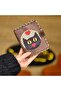Small Wallet with Cat Strap Figure Ethnic Bohemian Retro Style - Brown - 5