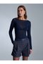 32122 Boat Neck Modal Cashmere Ultra Light Blouse