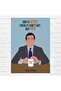 ملصق ALAYRA The Office Michael Scott ملفوف (متعدد الألوان، X) 48.3X33 سم