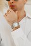 Silver Steel Cord Men's Wristwatch F11653A-A 3Atm Water Resistant 2 Year Warranty Gift-Packed