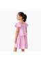 Ruffled Dress with Flutter Sleeves - 3