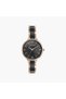 Women's 30 MM Gold & Black Analog Stainless Steel Watch | 87065KD01