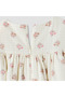 Floral Print Ruffle Dress and Tights Set - 6
