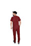 D/114 Unisex Doctor Nurse Student Alpaca Fabric Scrubs Set - 6