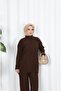 Striped Hair Braided Knitwear Set - 4