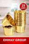 Gold (Gold) Color Muffin Cake Capsule 25 Pcs, Cupcake Muffin - 2