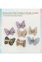 Elegant Floral Hair Clip with Moving Butterfly Detail - 3