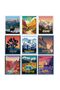 ALAYRA 9 Piece National Park Old Posters, National PPosters Nature Wall Art and Mountain Poster Abstract Travel Frameless for Hikers Living Room20X25 CM