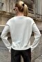 Ecru Crew Neck Buttoned Knitwear Cardigan Vs01640 - 6