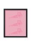 ALAYRA Poster Master Lying Tigers Poster - Retro Pink Tiger Print - Groovy Art - Funky Art - Jungle Art - Cat Art - Modern Art - Minimal Art - Boho Art - Living Room or Office20X25 CM