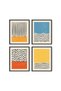 ALAYRA Modern Abstract Prints Modern Prints Wall Art | Mid Century Modern Abstract Art Prints Posters, The Mid-Century Modern Home20X25 CM