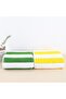 Strip Towel Set of 2 Yellow and Green - 2