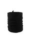 Men's Black Winter Soft Textured Fleece Fingerless Gloves Earmuff Drawstring Neck Gaiter Balaclava Set of 4 - 3