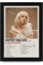Billie Eilish Happier Than Ever Signed Poster A4 Framed Wall Art Gift
