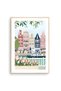 ALAYRA Amsterdam Art Print - Netherlands Print, Holland Wall Art, Tulips, Travel Print, Poster - Housewarming Gift (Unframed) ()61X40.6 CM