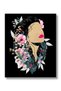 ALAYRA Women Office Wall Decor Art Prints (UNFRAMED ) Teen Girl Room Motivational Posters - Home, Bedroom, Dorm or Cubicle (Floral Lady)20X25 CM