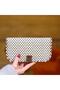 Fox Love Pattern Large Women's Wallet - Ethnic Retro Bohemian Handmade - 3