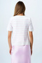 Women's pink sleeveless blouse and buttoned knit cardigan vs00850 - 5