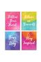 ALAYRA Inspirational Wall Art Motivational Painting- Quotes and Sayings Poster Home Office Decor Canvas Print Bedroom Bathroom Decoration Kids Teens Positive Pictures Modern20X25 CM