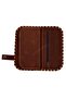Large Wallet with Dancing Mouse Figure Ethnic Bohemian Retro Vintage Style - Brown - 7