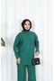 Striped Hair Braided Knitwear Set - 3