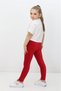 Girl's Stretch Fabric & Corded Fabric & Elastic Waist Velvet Tights - 2