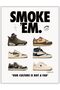 ALAYRA Sneaker Poster Unframed - Michael Jordan & Travis Scott - Room Decor for Boys, Guys, Men - Wall Art Décor Aesthetic Cool Shoes Painting40.6X30.5 CM