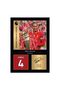 Alayra Framed Wall Art – Virgil Van Dijk Liverpool Legends A4 Printed Photo Display – Digitally Reproduced Signature – Football/Soccer Fan Gift – Framed Liverpool Memorabilia Poster