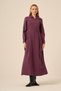 Women's Zipper Detailed Dress Plum 31183 - 3