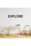 ALAYRA Vinyl Wall Art Decal - Explore - Modern Travel Window Door Laptop Skin Luggage Decor