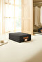 Black Jute Under-Bed Suitcase Organizer Supported Box Storage 31X38X12 - 3