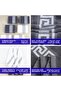 Great Wall Satin Hand Towel Set of 6 White and Grey - 5
