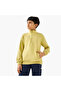 Solid High Neck Sweatshirt with Zip Closure