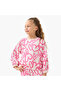 Floral Print Pullover with Crew Neck