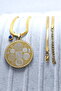 Gold, Two-Way Ayatul Kursi Enamel & Talismanic Seal Written Protective Stainless Steel Necklace - 4