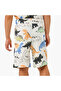 Dino Print Shorts with Drawstring Closure and Pockets - 3