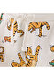 All-Over Tiger Print Shorts with Drawstring Closure and Pockets - 6