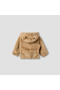 Faux Fur Textured Jacket with Hood and Long Sleeves - 2