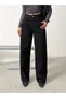 Black Baggy Jeans with Back Belt Buckle - 6