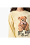 Teddy Bear Print Sweatshirt - 4