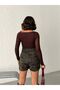 Bordo Camouflage Shorts Skirt - 5
