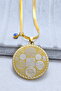 Gold, Two-Way Ayatul Kursi Enamel & Talismanic Seal Written Protective Stainless Steel Necklace - 7