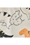Dino Print Shorts with Drawstring Closure and Pockets - 5