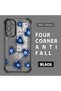 Samsung Galaxy A15 Compatible Transparent Silicone Flutter Protective Case Evil Eye Pattern