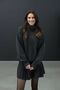 Anthracite Women's High Neck Knit Sweater & Pleated Mini Skirt Set - 4